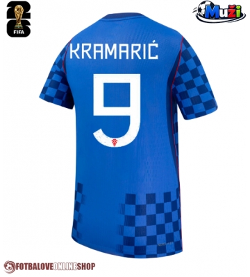 Chorvatsko Andrej Kramaric #9 Venkovní Dres MS 2026 Krátkým Rukávem